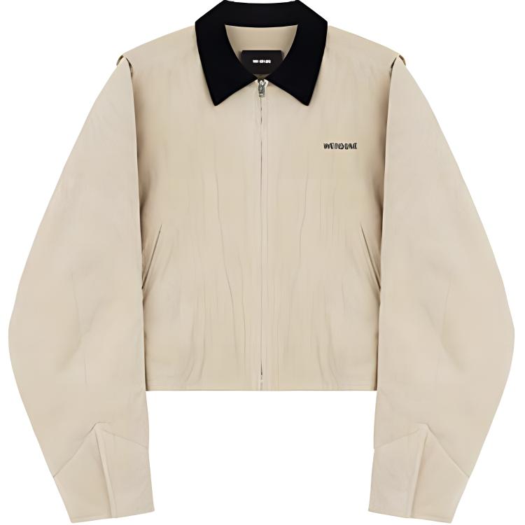 WE11DONE Corduroy Zip-Up Logo Patch Jacket Unisex WD-JK3-23-118-U-BG