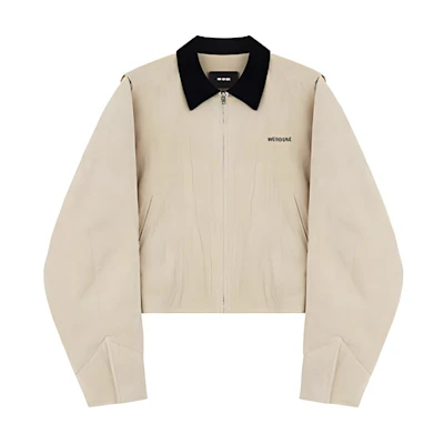 WE11DONE Corduroy Zip-Up Logo Patch Jacket Unisex WD-JK3-23-118-U-BG