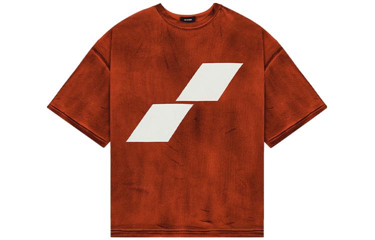 WE11DONE Diamond Logo Printed Short Sleeve T-Shirt Unisex WD-TT1-22-678-U-OR