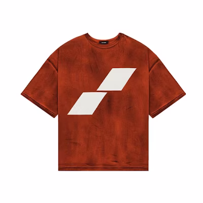 WE11DONE Diamond Logo Printed Short Sleeve T-Shirt Unisex WD-TT1-22-678-U-OR