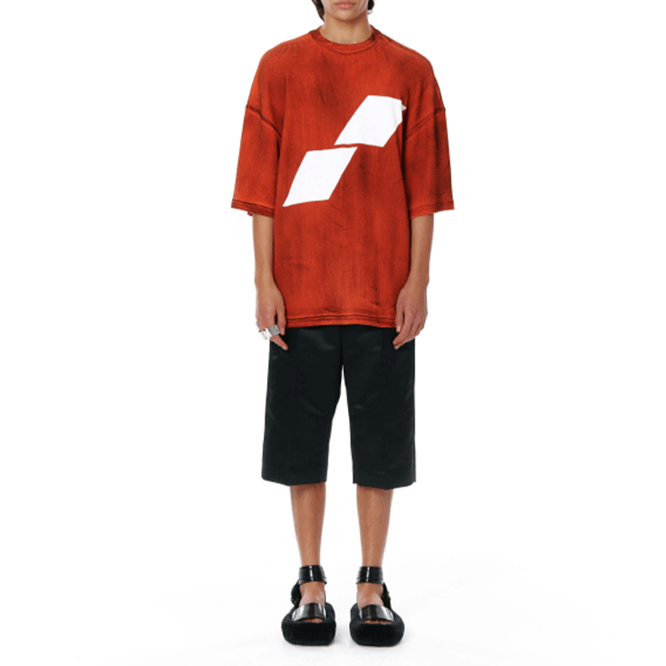 WE11DONE Diamond Logo Printed Short Sleeve T-Shirt Unisex WD-TT1-22-678-U-OR 圖 4