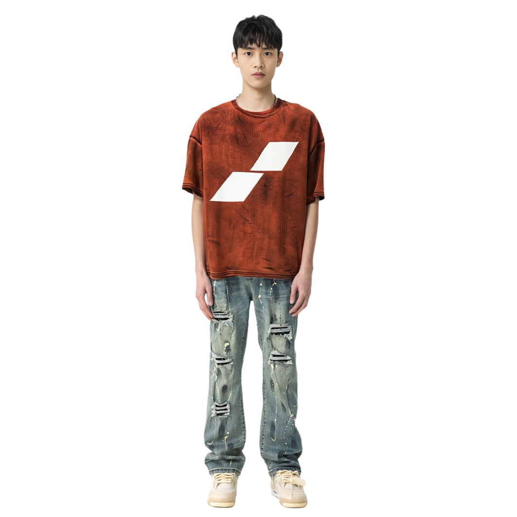 WE11DONE Diamond Logo Printed Short Sleeve T-Shirt Unisex WD-TT1-22-678-U-OR 圖 8