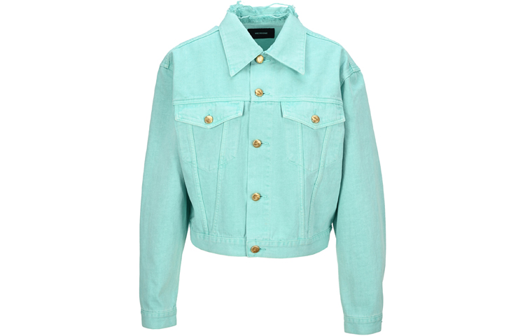 Order WE11DONE Distressed Logo Patch Denim Jacket Unisex WD-DJ0-213-21-U-DMT