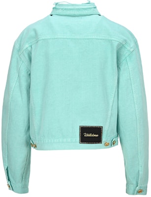 WE11DONE Distressed Logo Patch Denim Jacket Unisex WD-DJ0-213-21-U-DMT Lookbook WE11DONE Distressed Logo Patch Denim Jacket Unisex WD-DJ0-213-21-U-DMT