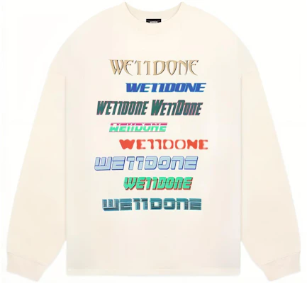 WE11DONE Dopamine系列彩虹標誌印花白色男女款圓領長袖T恤 WD-TT1-22-848-U-WH Buy WE11DONE Dopamine系列彩虹標誌印花白色男女款圓領長袖T恤 WD-TT1-22-848-U-WH