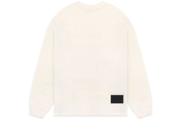 Lookbook WE11DONE Dopamine系列彩虹標誌印花白色男女款圓領長袖T恤 WD-TT1-22-848-U-WH