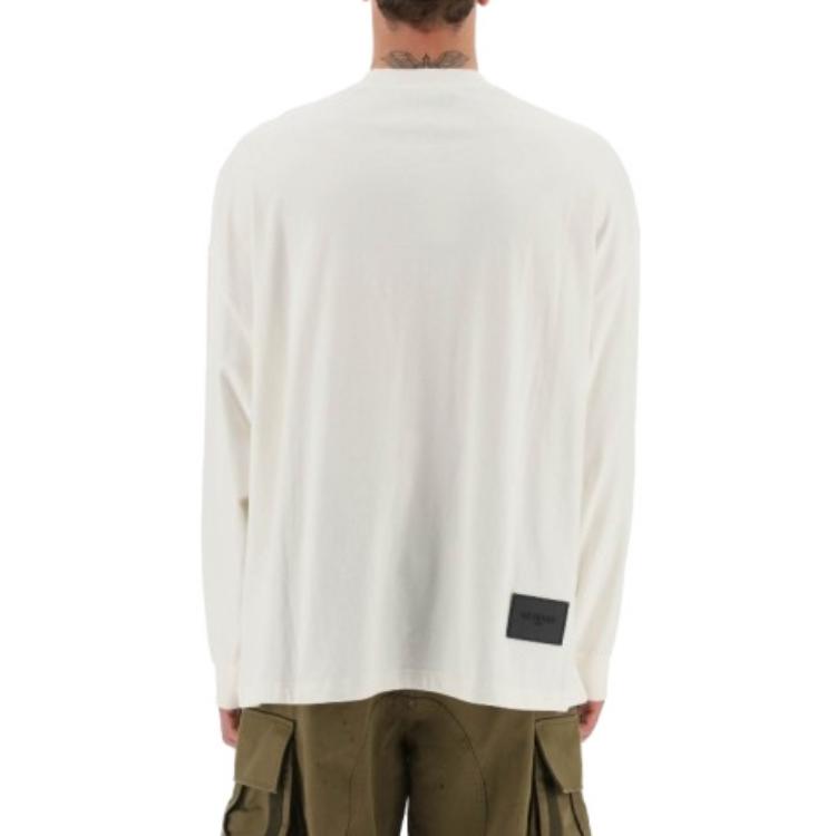 Purchase WE11DONE Dopamine系列彩虹標誌印花白色男女款圓領長袖T恤 WD-TT1-22-848-U-WH