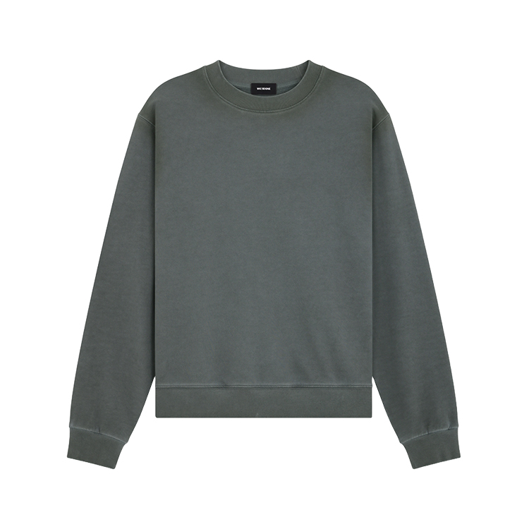 WE11DONE Embroidered Logo Washed Vintage Sweatshirt Unisex Charcoal Grey. WD-TS2-24-721-U-CH 圖 2