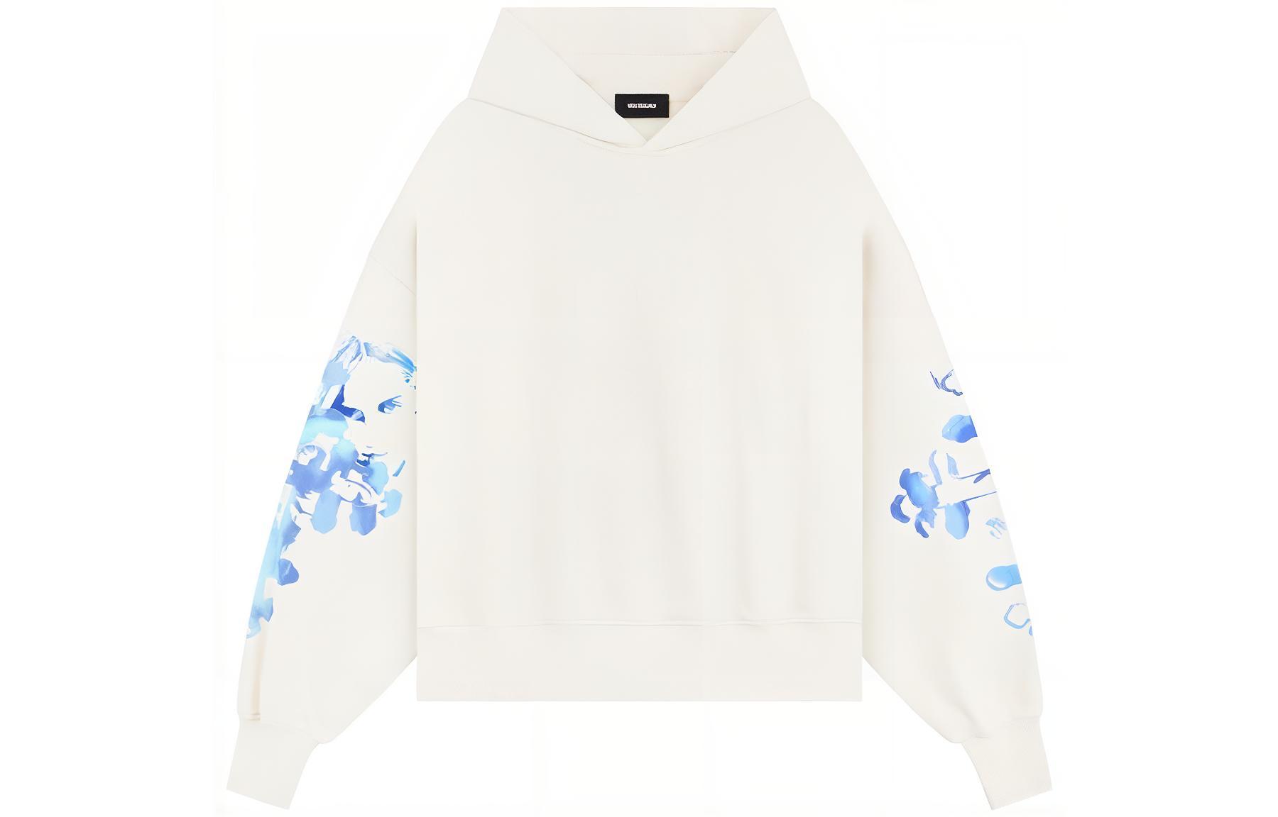 WE11DONE Floral Print Hoodie Pullover White - . WD-TH3-23-887-U-WH