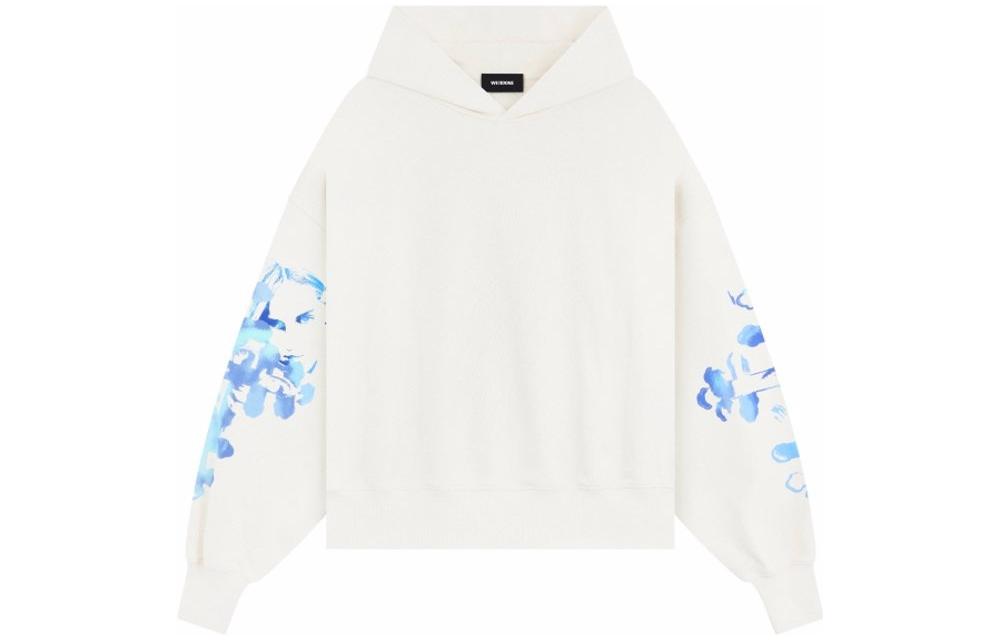 WE11DONE Floral Print Hoodie Pullover White - . WD-TH3-23-887-U-WH 圖 2