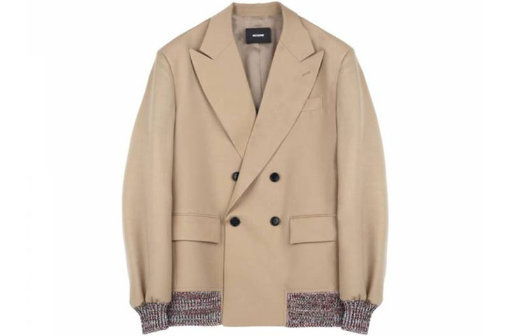 Order WE11DONE FW21 루즈핏 블레이저 스플릿 밑단 디자인. WD-JK0-21-015-M-BE