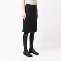 Purchase WE11DONE FW21 黑色裝飾中長裙 WD-F13-21-261-W-BKBLACK