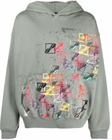 WE11DONE FW21 Colorful Classic Logo Hoodie Unisex Grey. WD-TH3-21-517-U-KK WE11DONE FW21 Colorful Classic Logo Hoodie Unisex Grey. WD-TH3-21-517-U-KK