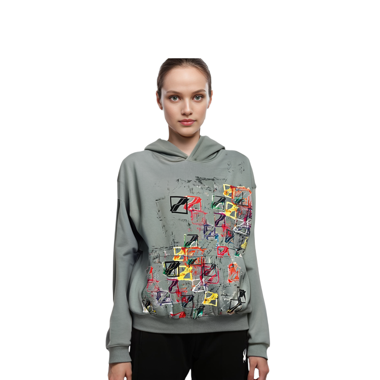 WE11DONE FW21 Colorful Classic Logo Hoodie Unisex Grey. WD-TH3-21-517-U-KK 圖 9