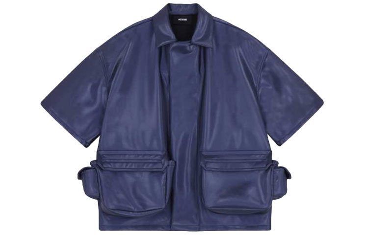 WE11DONE FW21 Double Pocket Jacket Navy Blue Outerwear WD-BL3-21-130-M-BL