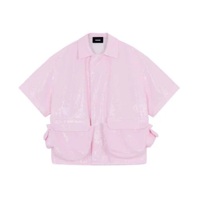 WE11DONE FW21 Double Pocket Jacket Unisex Rose Pink WD-BL3-21-139-U-PK