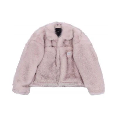 WE11DONE FW21 Faux Fur Jacket Pink Unisex WD-JK3-21-176-U-BP