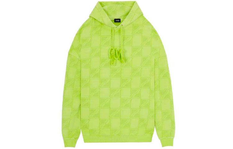 WE11DONE FW21 Green Printed Pullover Unisex Sweatshirt WD-TH3-21-581-U-GR