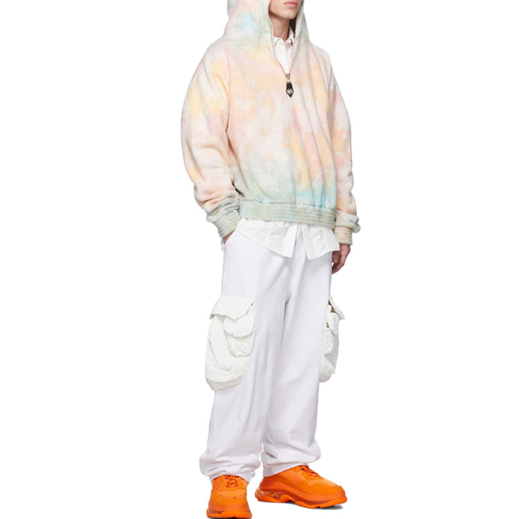 Purchase WE11DONE FW21 Half-Zip Pink Logo Hoodie Sweatshirt Unisex. WD-TH3-21-589-U-PK