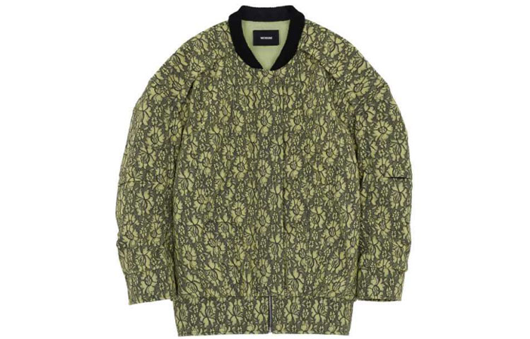 WE11DONE FW21 Irregular All-Over Print Loose Jacket Unisex Yellow WD-JP3-21-181-U-YE