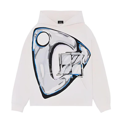 WE11DONE FW21 Ivory Print Pullover Hoodie Unisex WD-TH3-21-551-U-IV