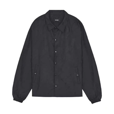 WE11DONE FW21 Jacquard Collar Jacket Unisex Black WD-JP3-21-198-U-BK