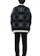 Shop WE11DONE FW21 Sweater Rajut Corak Jacquard Uniseks Hitam Kelabu. WD-KO3-21-609-U-GY