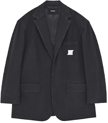 WE11DONE FW21 標誌黑色丹寧西裝外套 男女款. WD-DJ3-21-342-U-BK Buy WE11DONE FW21 標誌黑色丹寧西裝外套 男女款. WD-DJ3-21-342-U-BK