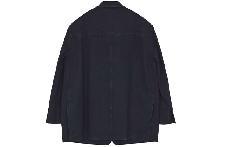 Lookbook WE11DONE FW21 標誌黑色丹寧西裝外套 男女款. WD-DJ3-21-342-U-BK