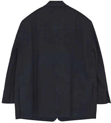 WE11DONE FW21 標誌黑色丹寧西裝外套 男女款. WD-DJ3-21-342-U-BK Lookbook WE11DONE FW21 標誌黑色丹寧西裝外套 男女款. WD-DJ3-21-342-U-BK