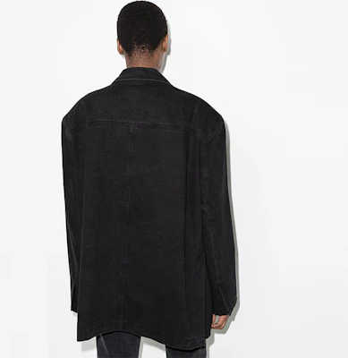 WE11DONE FW21 標誌黑色丹寧西裝外套 男女款. WD-DJ3-21-342-U-BK Purchase WE11DONE FW21 標誌黑色丹寧西裝外套 男女款. WD-DJ3-21-342-U-BK