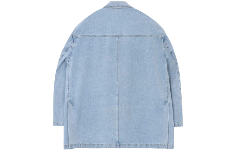 Lookbook WE11DONE FW21 徽標領口藍色牛仔西裝外套 男女通用 WD-DJ3-21-342-U-BL