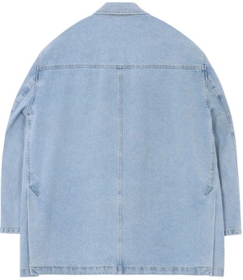 WE11DONE FW21 徽標領口藍色牛仔西裝外套 男女通用 WD-DJ3-21-342-U-BL Lookbook WE11DONE FW21 徽標領口藍色牛仔西裝外套 男女通用 WD-DJ3-21-342-U-BL