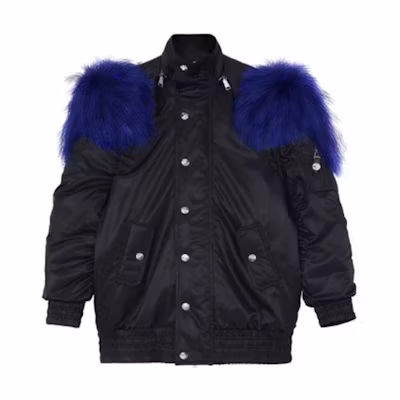 WE11DONE FW21 Oversized Black Flight Jacket - Unisex Casual Outerwear WD-JK3-21-183-U-BL