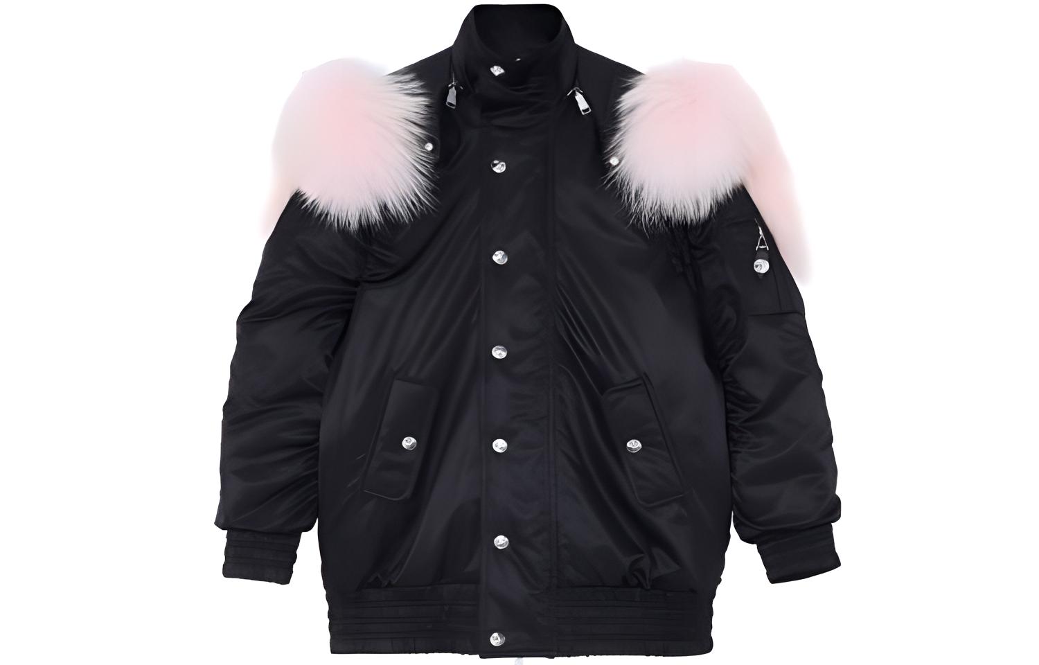 WE11DONE FW21 Oversized Bomber Jacket Unisex Black WD-JK3-21-183-U-PK