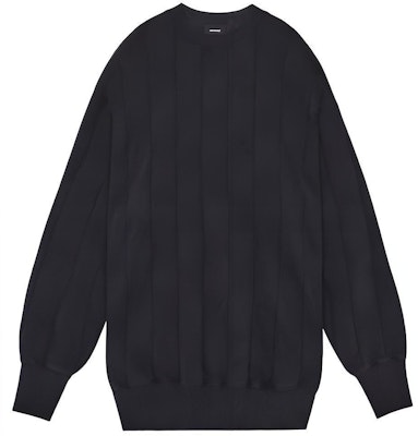 WE11DONE FW21 寬鬆版型圓領套頭毛衣 黑色 男女適穿 WD-TS3-21-580-U-BK Buy WE11DONE FW21 寬鬆版型圓領套頭毛衣 黑色 男女適穿 WD-TS3-21-580-U-BK