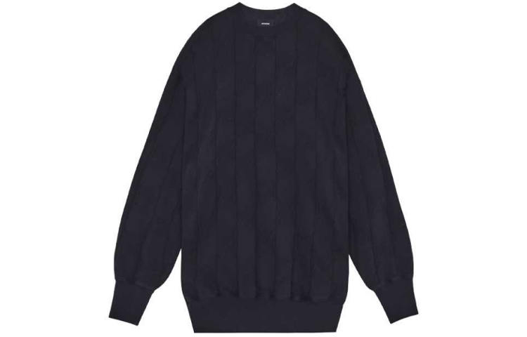 Order WE11DONE FW21 寬鬆版型圓領套頭毛衣 黑色 男女適穿 WD-TS3-21-580-U-BK
