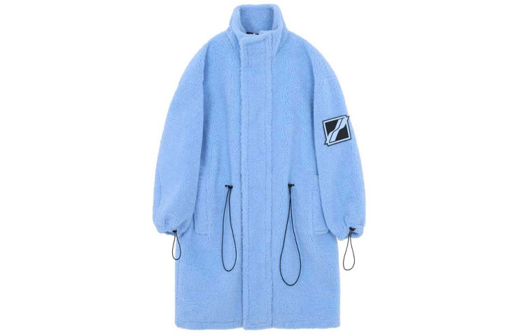 WE11DONE FW21 Oversized Fleece Drawstring Waist Jacket Blue Unisex. WD-JP3-21-193-U-SK 圖 2