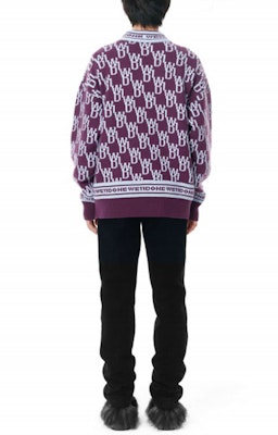 WE11DONE FW21 寬鬆羊毛羊絨紫色標誌毛衣 男女款 WD-KO3-21-602-U-PP Purchase WE11DONE FW21 寬鬆羊毛羊絨紫色標誌毛衣 男女款 WD-KO3-21-602-U-PP