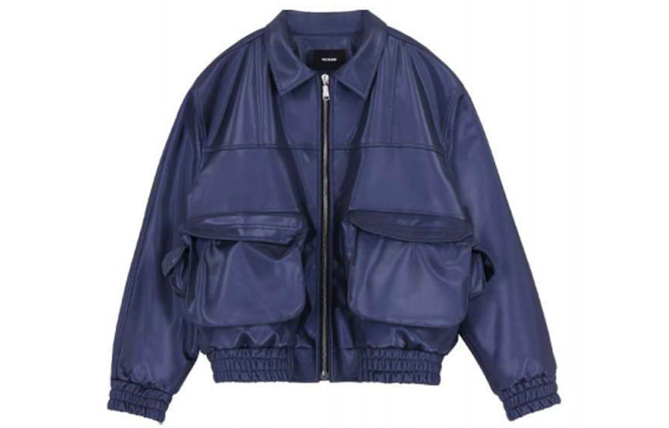 WE11DONE FW21 Oversized Pocket Jacket Blue for Men WD-JK3-21-072-M-BL