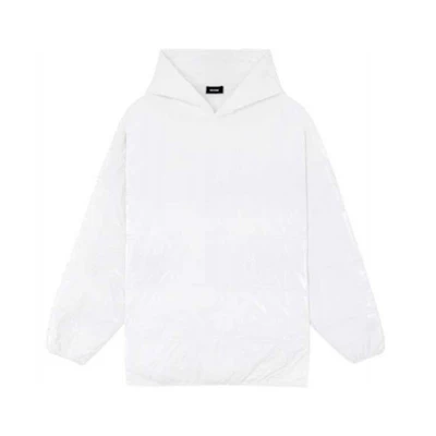 WE11DONE FW21 Oversized Quilted Loose Hoodie Unisex White WD-JP3-21-194-U-WH