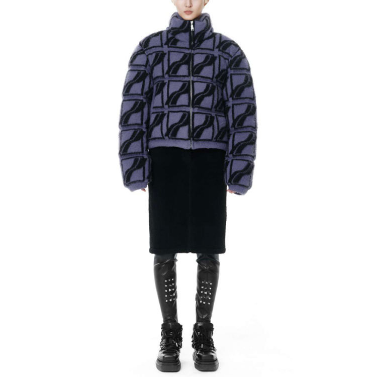 WE11DONE FW21 Purple Logo High-Neck Long Sleeve Jacket Unisex WD-PJ3-21-036-U-PP 圖 3