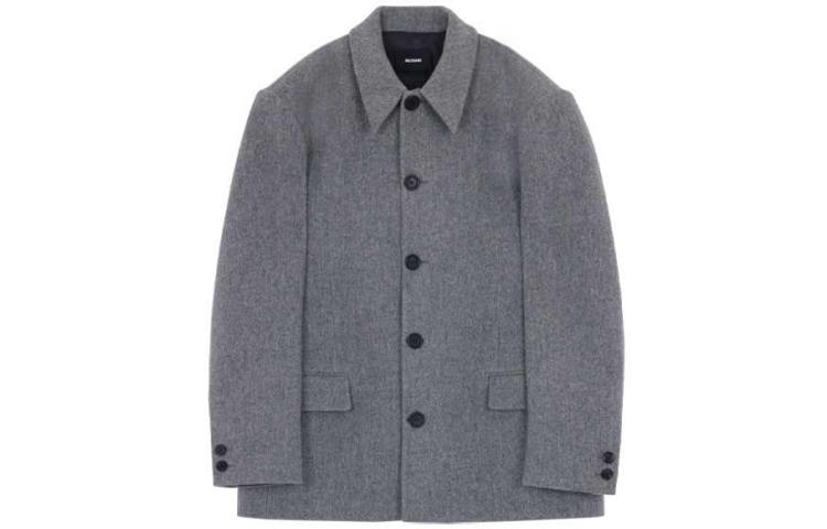 WE11DONE FW21 Single-Breasted Wool Jacket Grey WD-JK3-21-095-M-GY