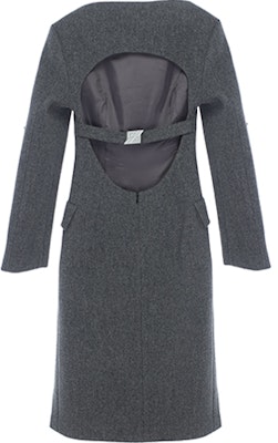 WE11DONE FW21 Solid Color Side-Slit Long Sleeve A-Line Dress Grey WD-OP3-21-124-W-GY Lookbook WE11DONE FW21 Solid Color Side-Slit Long Sleeve A-Line Dress Grey WD-OP3-21-124-W-GY
