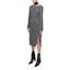 Details for WE11DONE FW21 Solid Color Side-Slit Long Sleeve A-Line Dress Grey WD-OP3-21-124-W-GY