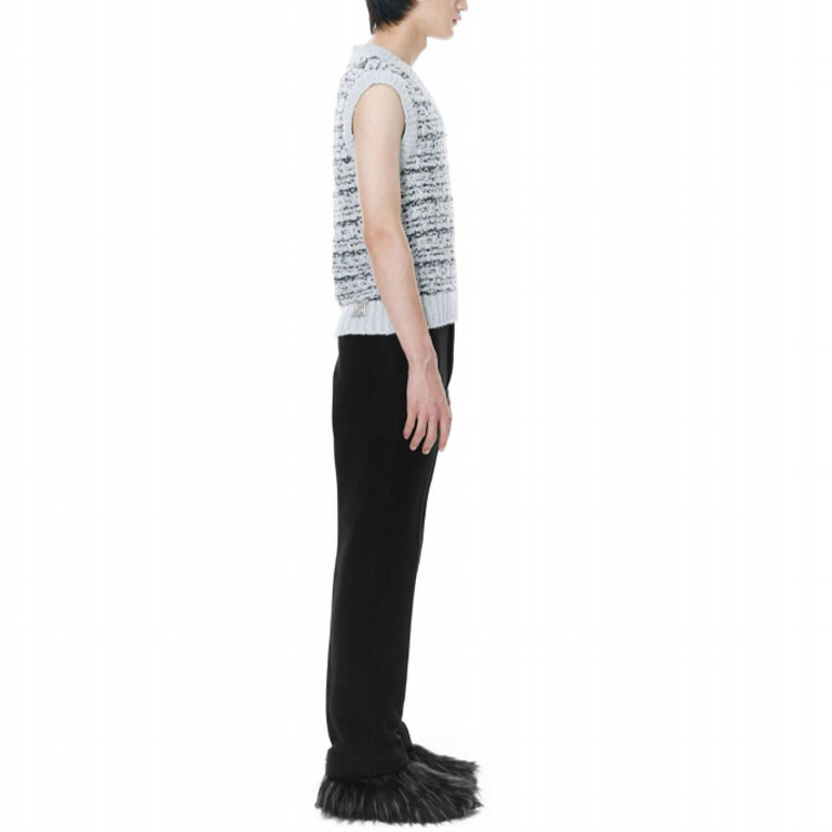 WE11DONE FW21 Tweed Knit Vest Unisex Blue WD-KV3-21-638-U-SK 圖 5