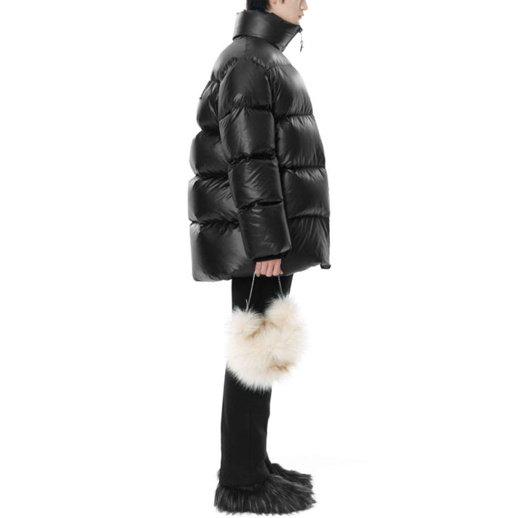 WE11DONE FW21 Unisex Black Zipper Goose Down Puffer Jacket WD-PJ3-21-081-U-BK 圖 5