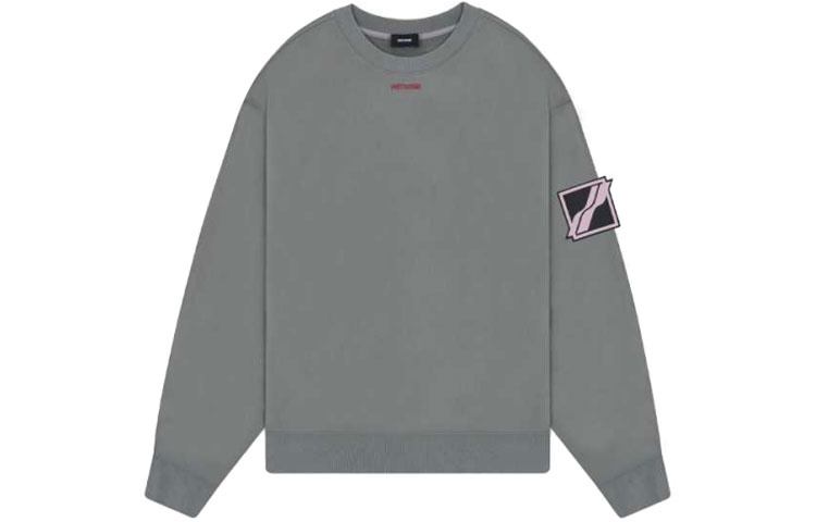 WE11DONE FW21 Unisex Logo Patch Long Sleeve Sweatshirt Gray Green WD-TS3-21-526-U-KK 圖 2