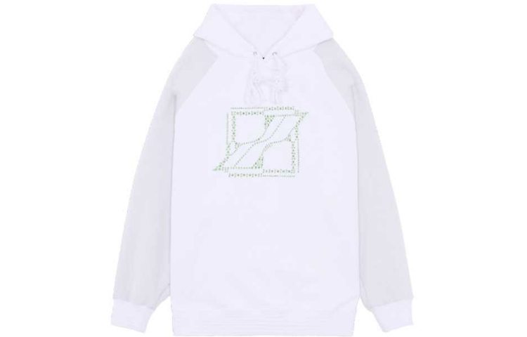 WE11DONE FW21 Unisex Logo Print Hoodie - White. WD-TH3-21-506-U-WH 圖 2