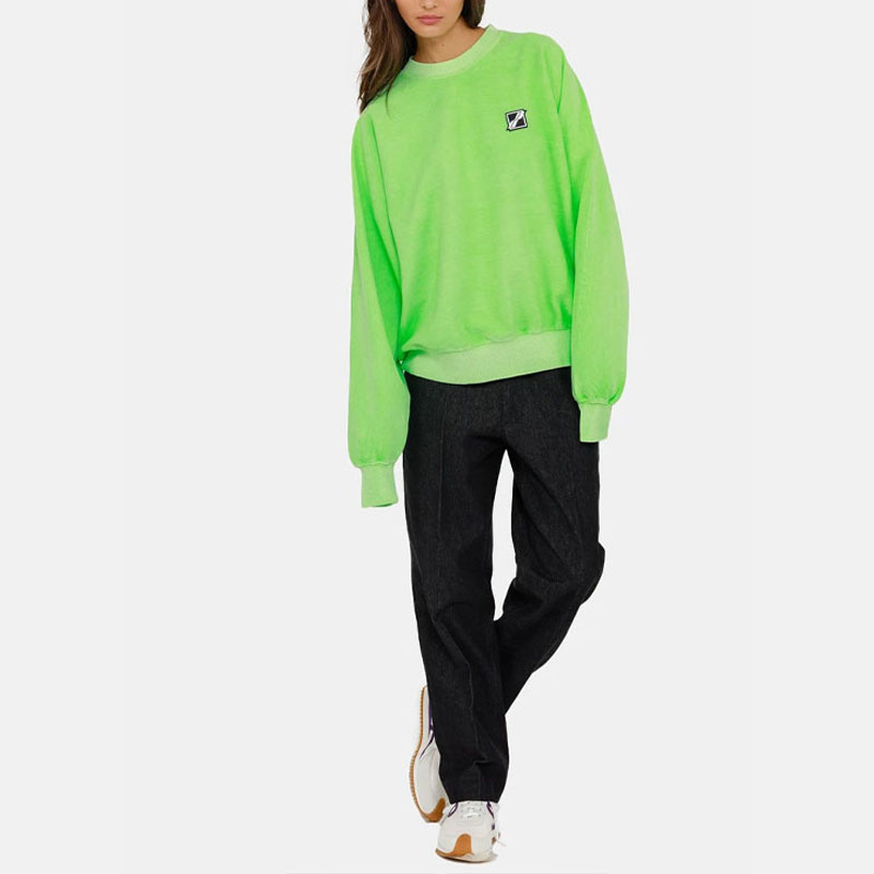 WE11DONE FW21 Unisex Oversized Logo Print Pullover Sweatshirt Green. WD-TS1-21-512-U-NGNEON 圖 3